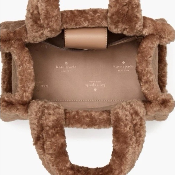 Kate Spade Brown Faux Fur Tote - Picture 2 of 10